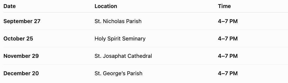 Upcoming Emmaus Gatherings