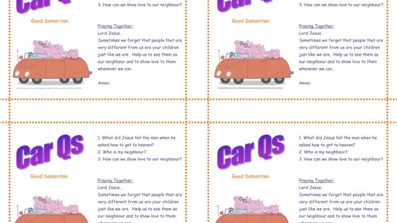 Yr 2 Good Samaritan Car Qs cover