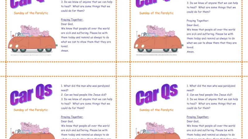 Pascha – Sunday of the Paralytic – Car Questions cover