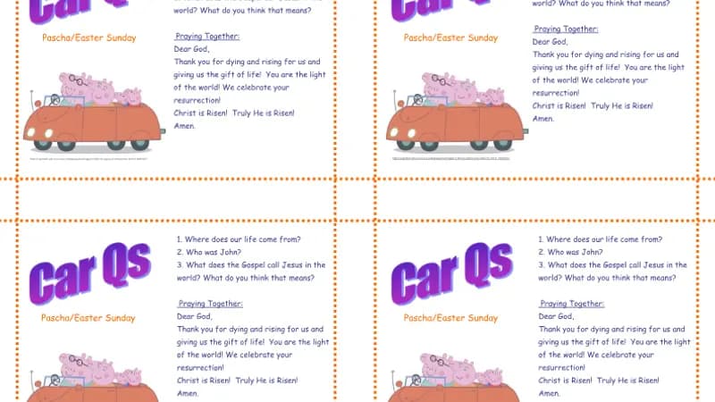 Pascha – Easter Sunday – Car Questions cover