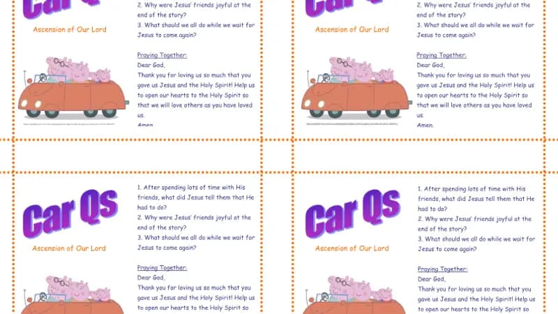 Ascension of Our Lord – Car Questions cover
