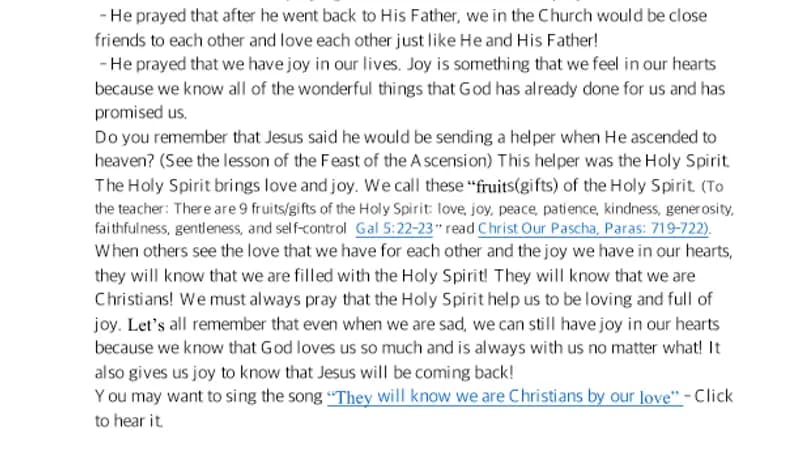 Sunday after Ascension – Fathers of Nicea – Lesson cover