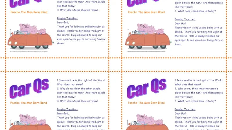 Pascha – The Man Born Blind – Car Questions cover