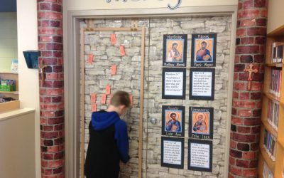 Photos: Door of Mercy at St Matthew’s Catholic Elementary School, Edmonton