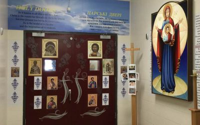 Photos: Door of Mercy at St. Martin Catholic Elementary School, Edmonton