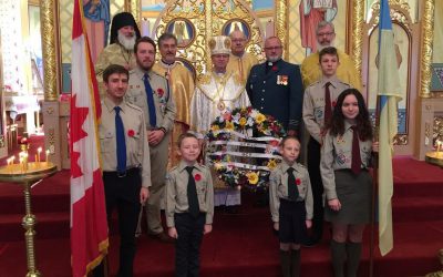 Remembrance Day 2018 at St. Josaphat Cathedral in Edmonton