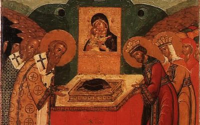 July 2; The Placing of the Precious Robe of our Most Holy Lady and Mother of God in the Church at Blachernae in Constantinople