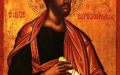 Aug 25; Eleventh Sunday after Pentecost, Octoechos Tone 2; The Return of the Relics of the Holy Apostle Bartholomew (829-42); Holy Apostle Titus