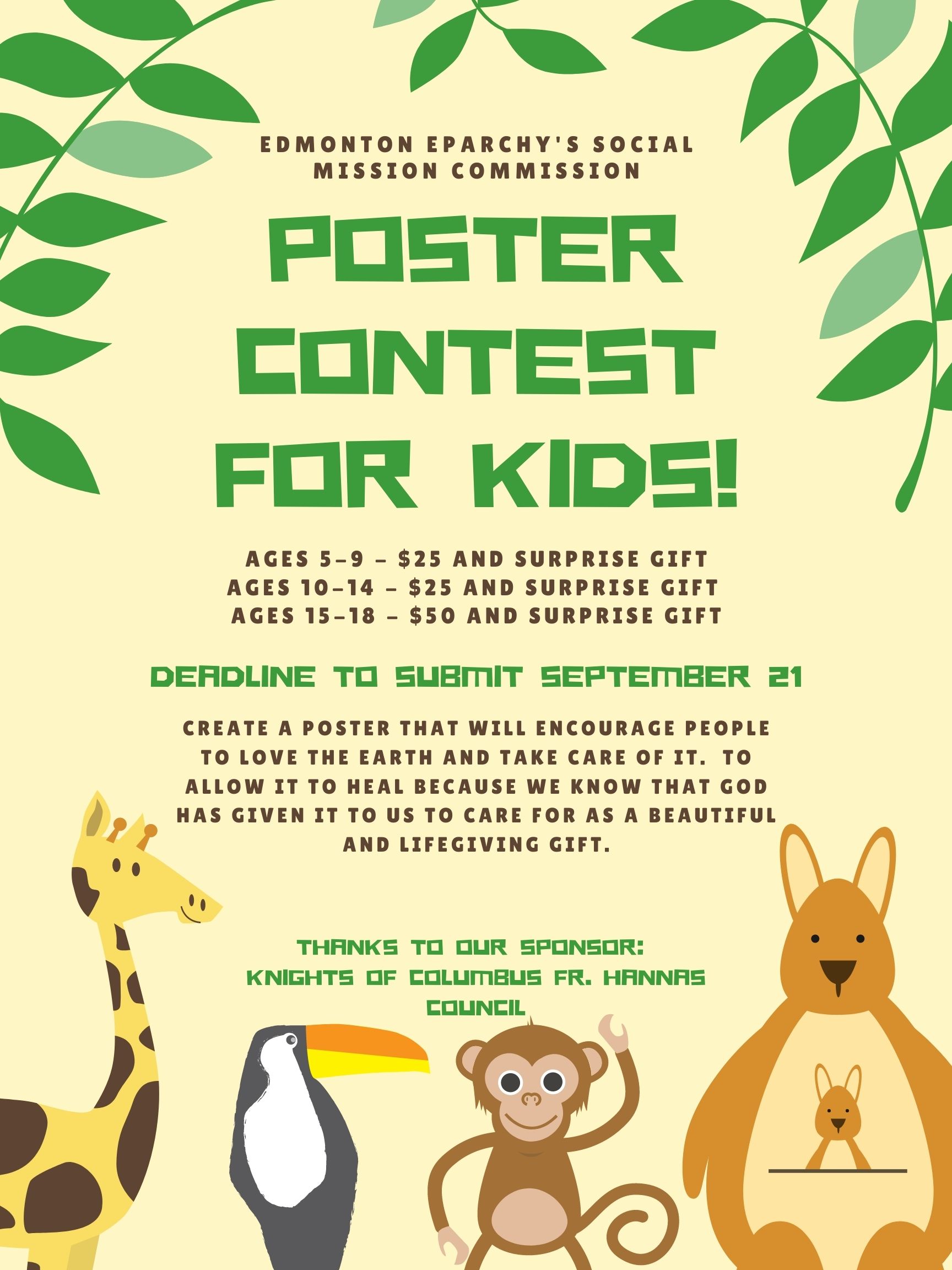 Poster Contest for Children! Edmonton Eparchy