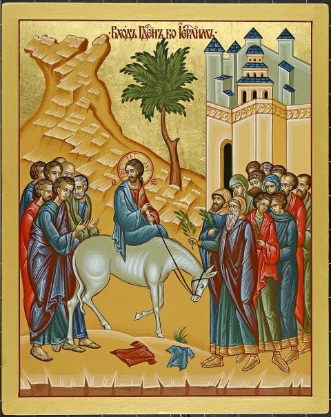 Learn About The Triumphal Entrance Into Jerusalem Icon Edmonton Eparchy