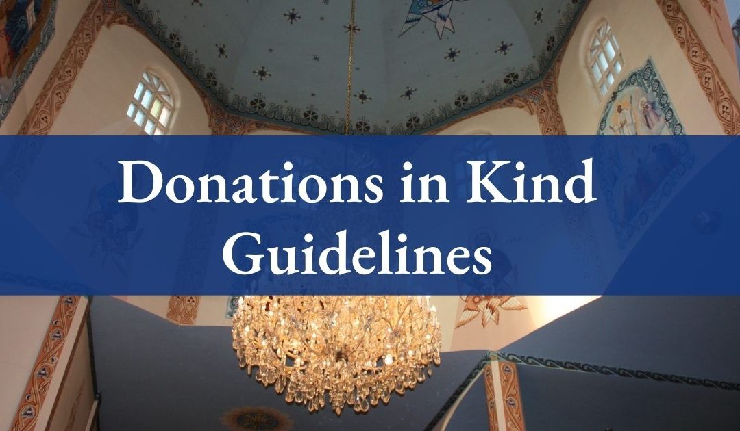 Donations in Kind – Guidelines