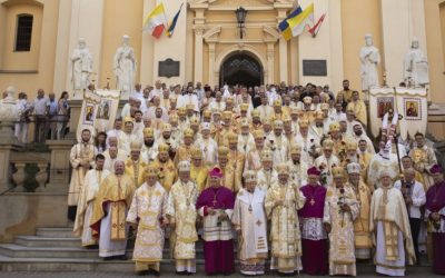 The Gathering of the Synod of Bishops of the Ukrainian Catholic Church in Peremyshl, Poland
