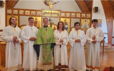 The Dormition Grande Prairie celebrated five Adult Baptisms